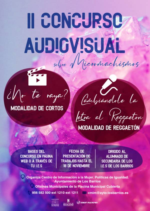 Políticas de Igualdad de Los Barrios organiza el II concurso de audiovisuales sobre micromachismos