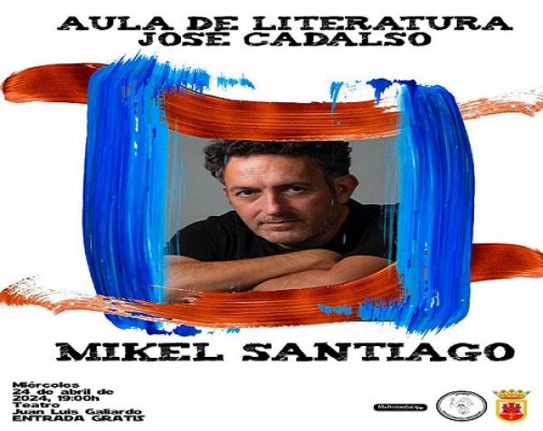 El escritor vasco Mikel Santiago, protagonista este miércoles del Aula de Literatura “José Cadalso” de San Roque