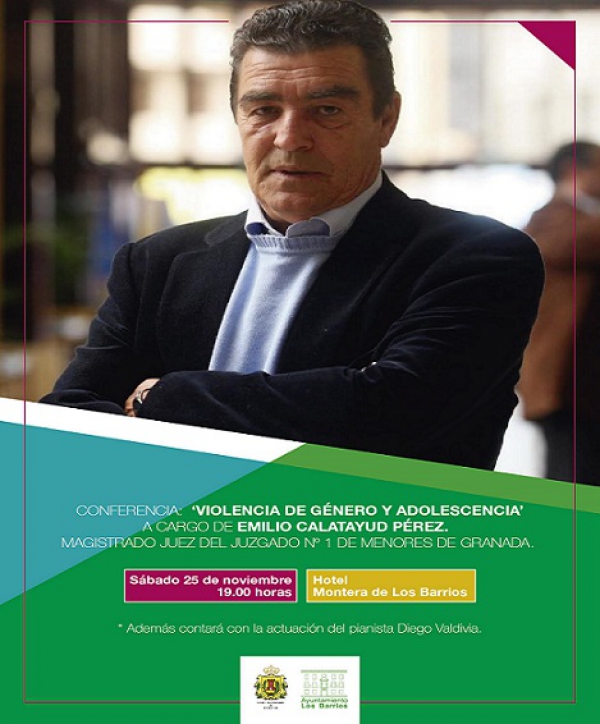 El juez Emilio Calatayud ofrecerá este sábado un conferencia sobre ‘Violencia de Género y Adolescencia’ en Los Barrios
