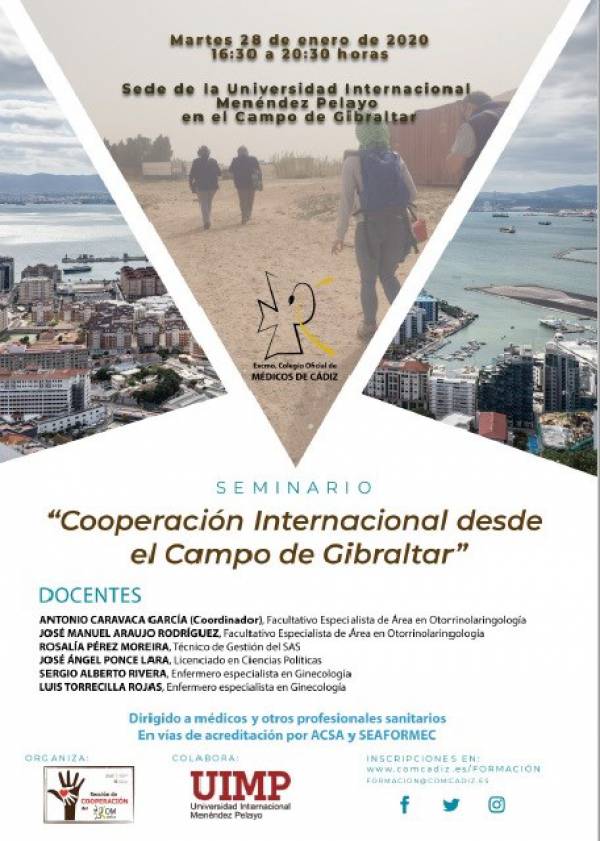 La UIMP acoge un seminario de Cooperación Internacional promovido por el Colegio de Médicos de Cádiz