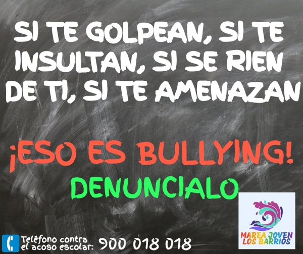 Marea Joven Los Barrios lanza una campaña contra el acoso escolar para el curso 2018/2019