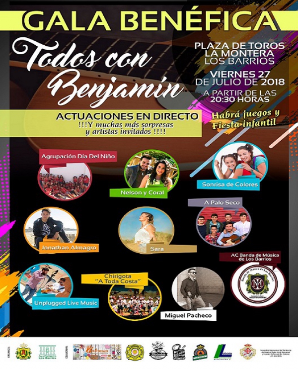La gala benéfica ‘Todos con Benjamín’, el viernes 27 de julio en la plaza de toros La Montera