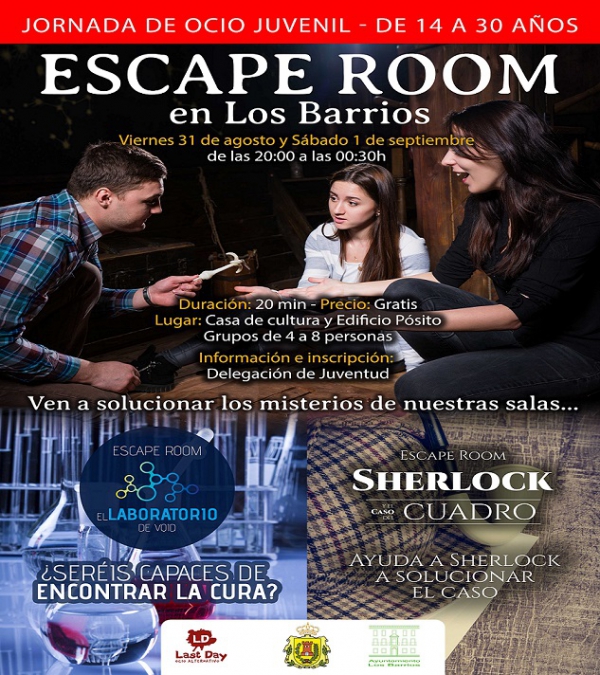 Juventud Los Barrios informa que ya está abierto el plazo de inscripción para el ‘Escape Room’