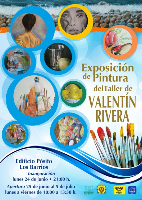 La muestra de obras de pintura de los alumnos del taller de Valentín Rivera se inaugura el lunes 24 en el Pósito