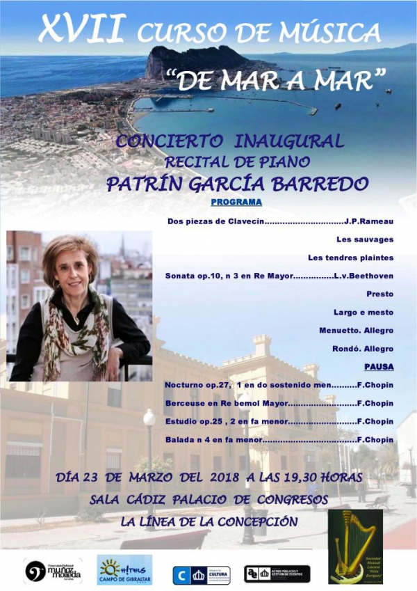 Patrín García-Barredo ofrecerá  el concierto inaugural del XVII Curso de Música “De Mar a Mar”