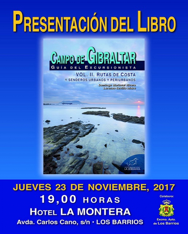 Domingo Mariscal presenta mañana jueves a las 19 horas en el Hotel Montera su libro ‘Campo de Gibraltar. Guía del Excursionista volumen 2’