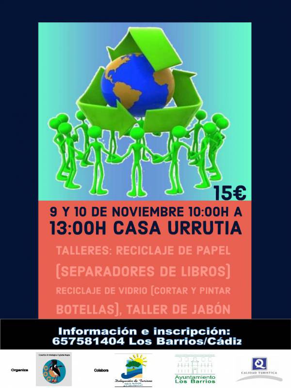 Turismo Los Barrios programa un taller de reciclaje para los días 9 y 10 de noviembre