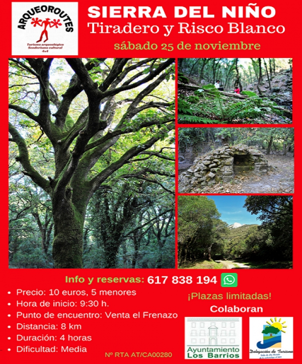 La ruta Sierra del niño: Tiradero y Risco Blanco, el próximo sábado 25 de noviembre
