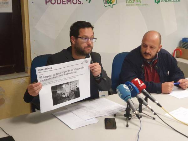 Adelante Andalucía califica de “insulto a la ciudad de Jerez” la respuesta de la Junta a su negativa a un segundo acelerador lineal de Radioterapia