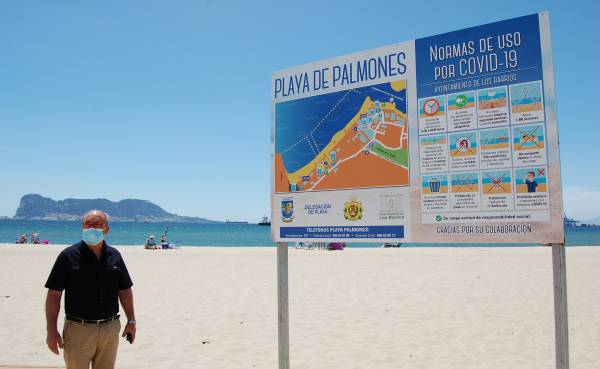 Gómez hace un balance positivo de la temporada de playa en Palmones