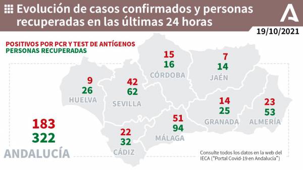 Coronavirus Andalucía: 204 pacientes confirmados con COVID-19 permanecen ingresados en los hospitales andaluces, de los que 50 se encuentran en UCI