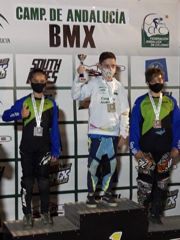 Gallego felicita a Daniel Egeda, David Mendoza y Pablo Hidalgo por su exitosa participación en el Campeonato de Andalucía de BMX 2020