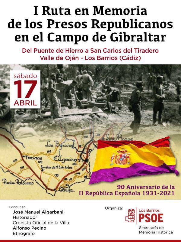 El PSOE de Los Barrios organiza la I Ruta en Memoria de los Presos Republicanos en el Campo de Gibraltar