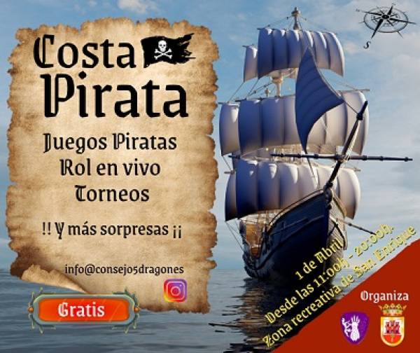 La zona recreativa de San Enrique será “territorio pirata” el sábado 1 de abril
