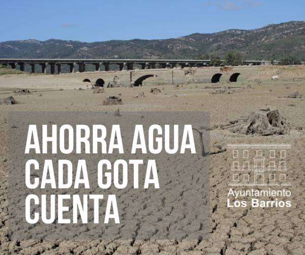 Los Barrios activa una campaña de concienciación ciudadana en redes sociales sobre el uso responsable del agua ante la actual situación de alerta por sequía