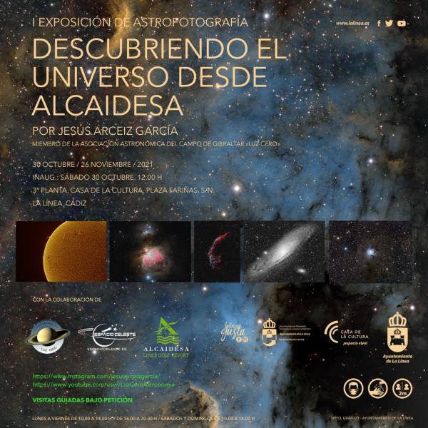 500 alumnos de Secundaria de La Línea visitaron la exposición de astrofotografía organizada por Cultura