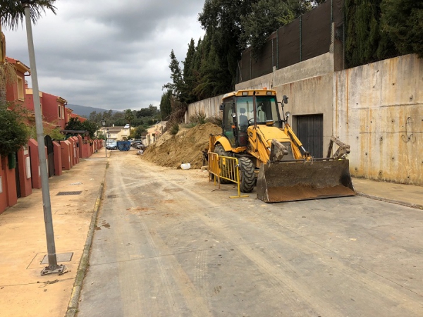 Arrancan los trabajos previos de la reconstrucción del muro caído en la zona de Mirador del Río
