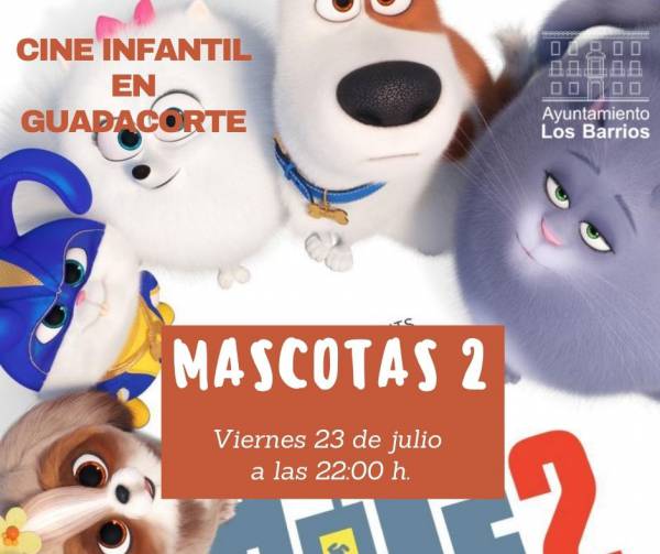 Cine infantil de verano en Guadacorte el próximo viernes a partir de las 22:00 h.