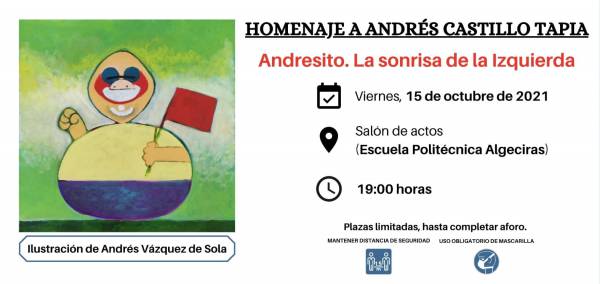 Un grupo de entidades del Campo de Gibraltar organizan un acto de homenaje a Andrés Castillo
