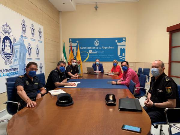 La subdelegada de la Junta Eva Pajares participa en la reunión de seguridad de Algeciras de cara a la PevAU