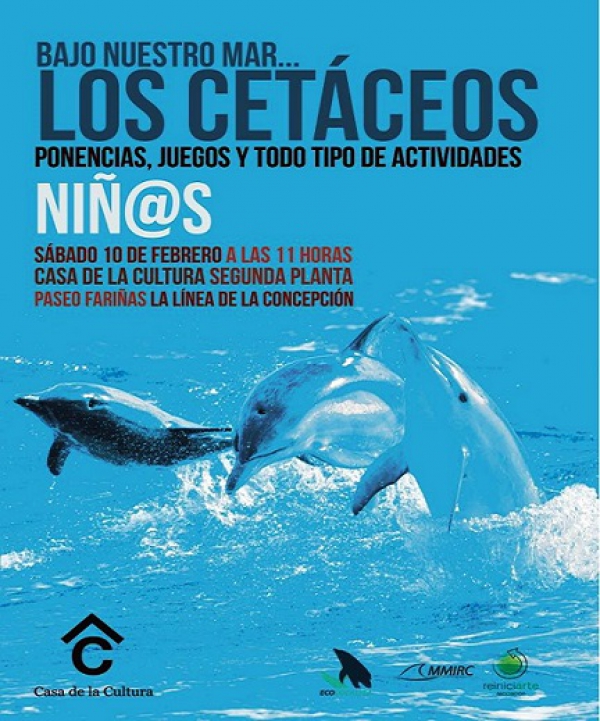 Reinici-arte organiza este sábado una actividad sobre los cetáceos en la Casa de la Cultura de La Línea