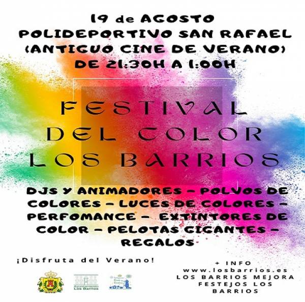 El próximo viernes, Festival del Color en Los Barrios