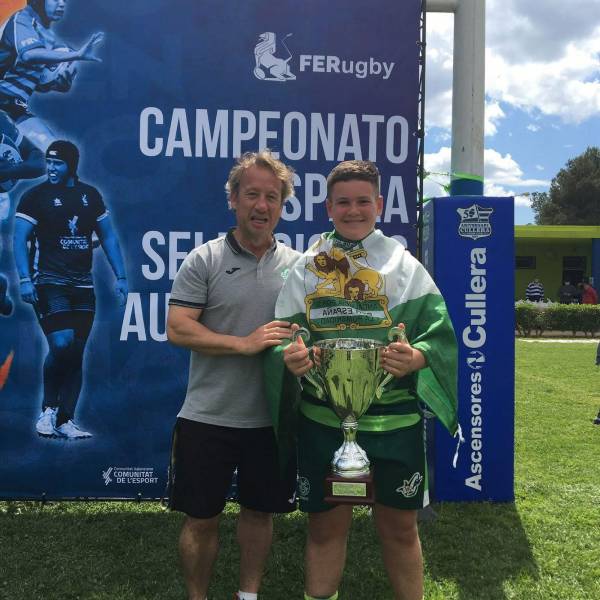 Villalobos, con la Andaluza de rugby Sub 14 para disputar el nacional de selecciones autonómicas