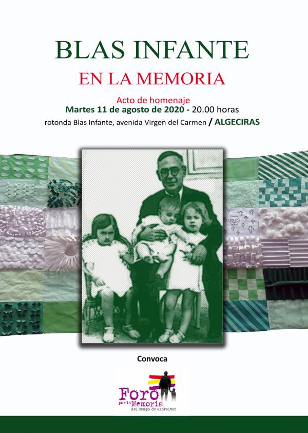 El foro convoca en Algeciras un acto de homenaje a Blas Infante y a todas las víctimas del franquismo en Andalucía