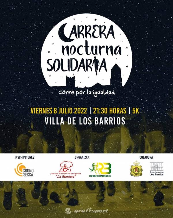 Cortes de calles del recorrido por donde transcurrirá la IV Carrera Nocturna Solidaria de Los Barrios