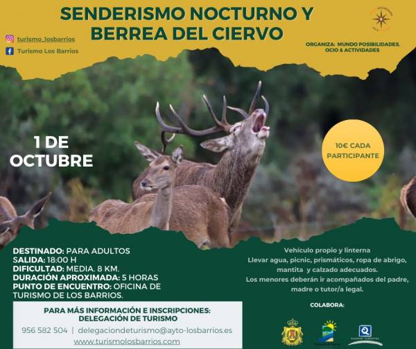 La delegación de Turismo de Los Barrios programa una nueva fecha para  la ruta familiar a la berrea del ciervo