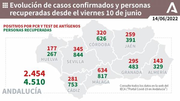 Coronavirus Andalucía : 498 pacientes confirmados con COVID-19 permanecen ingresados en los hospitales andaluces, de los que 25 se encuentran en UCI