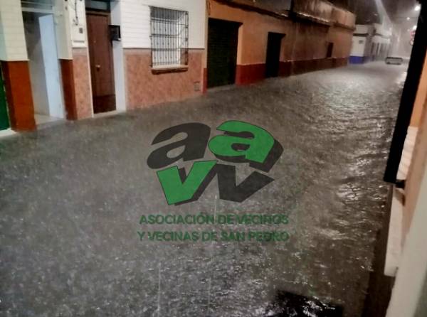 La Asociación Vecinal de San Pedro de La Línea “preocupada” por las inundaciones en el barrio