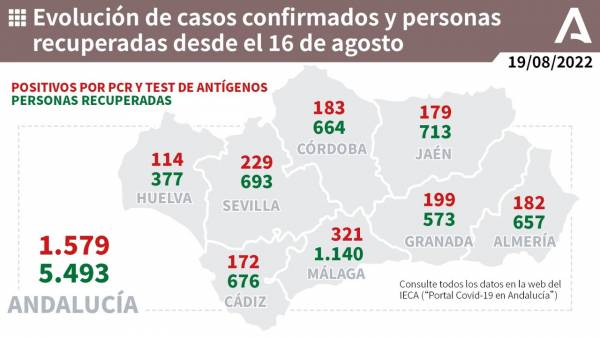 Coronavirus Andalucía : 334 pacientes confirmados con COVID-19 permanecen ingresados en los hospitales andaluces, de los que 11 se encuentran en UCI
