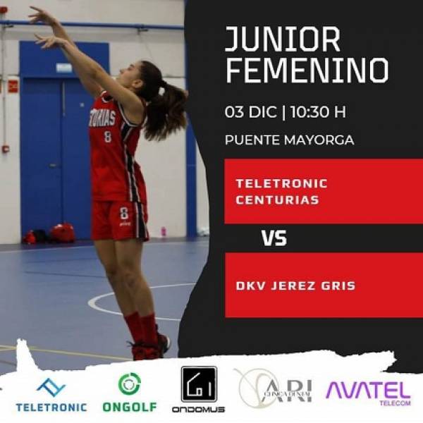 Teletronic Home Centurias Junior femenino vs DKV Jerez, el sábado 3 de diciembre