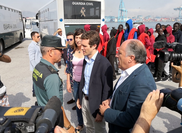 El Presidente del PP Pablo Casado Visita Algeciras