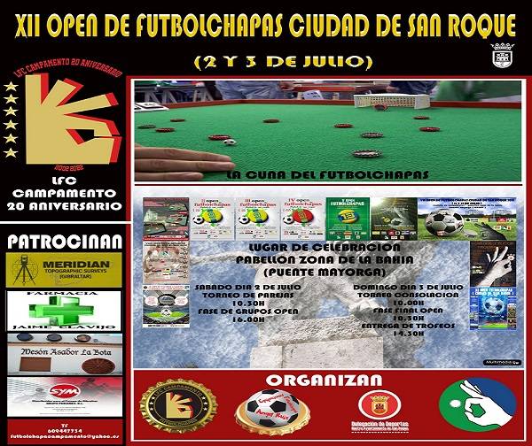 El XII Open de Futbolchapas “Ciudad de San Roque” calienta motores