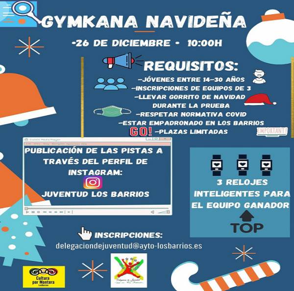 La delegación de Juventud de Los Barrios organiza una Gymkana Navideña para el 26 de diciembre