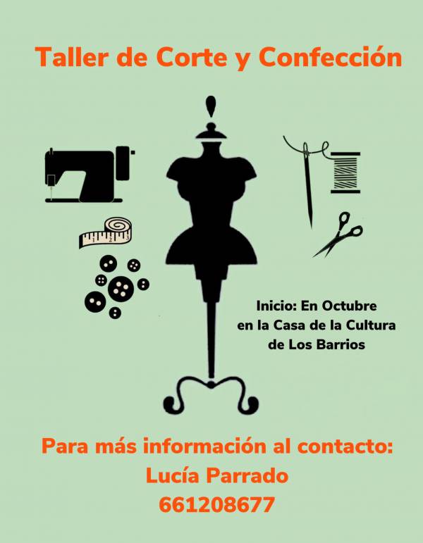 La delegación de Cultura de Los Barrios pone en marcha un taller de corte y confección que se impartirá a partir de octubre