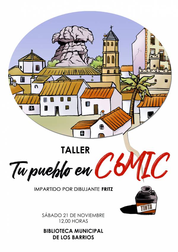 El taller “Tu pueblo en comic”, de Ricardo Olivera Almozara (Fritz), se impartirá el sábado en la biblioteca de Los Barrios