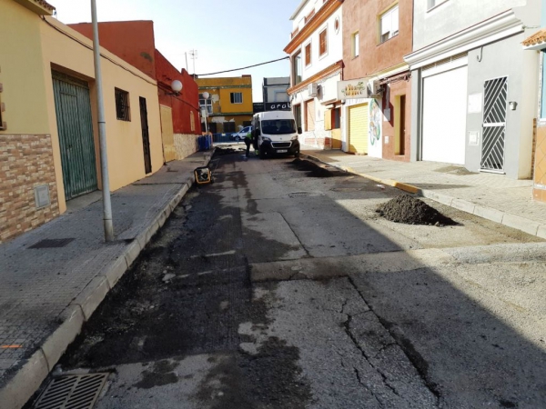 Hoy se han iniciado las obras del IV Plan de Asfaltado en las calles Archena y Claudio Coello