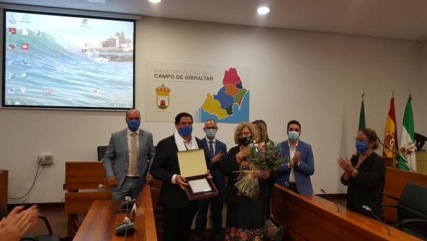 Alconchel y García asisten al acto de nombramiento de Manolo del Copo como Embajador Turístico de la Comarca