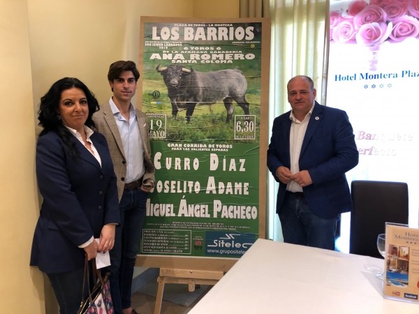 Curro Díaz, Joselito Adame y Miguel Ángel Pacheco y los toros de Ana Romero, cartel de la Feria de Los Barrios 2019
