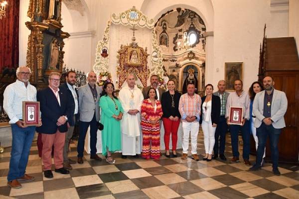 Misa de Romeros en San Roque, último acto de la Hermandad del Rocío antes de emprender el camino