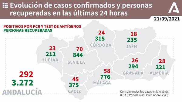 Coronavirus Andalucía: 476 pacientes confirmados con COVID-19 permanecen ingresados en los hospitales andaluces, de los que 131 se encuentran en UCI