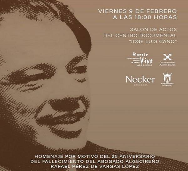 CCOO respalda el acto de homenaje a Rafael Pérez de Vargas