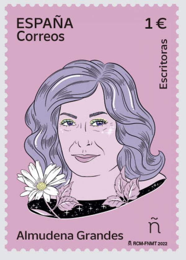 Correos emite un sello dedicado a Almudena Grandes, dentro de la colección &quot;8MTodoElAño&quot;