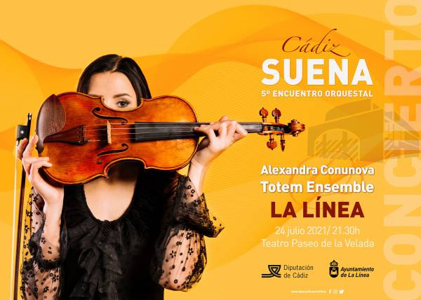 El sábado, reinaguración del Teatro Paseo de la  La Velada de La Línea con un concierto gratuito de Alexandra Conunova y Totem Ensemble