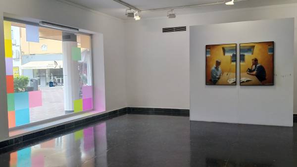 La Galería Manolo Alés de La Línea expone hasta el 5 de marzo el díptico donado por Roberto González Fernández, ‘In Memorian M.A I -II’