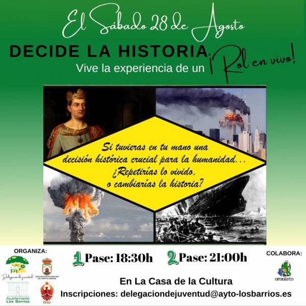 Juventud Los Barrios y Mancomunidad Campo de Gibraltar organizan la actividad “Rol en vivo: Decide la Historia”