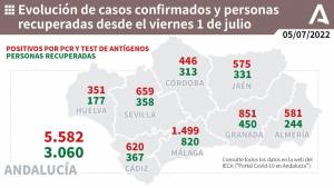Coronavirus Andalucía :  708 pacientes confirmados con COVID-19 permanecen ingresados en los hospitales andaluces, de los que 35 se encuentran en UCI